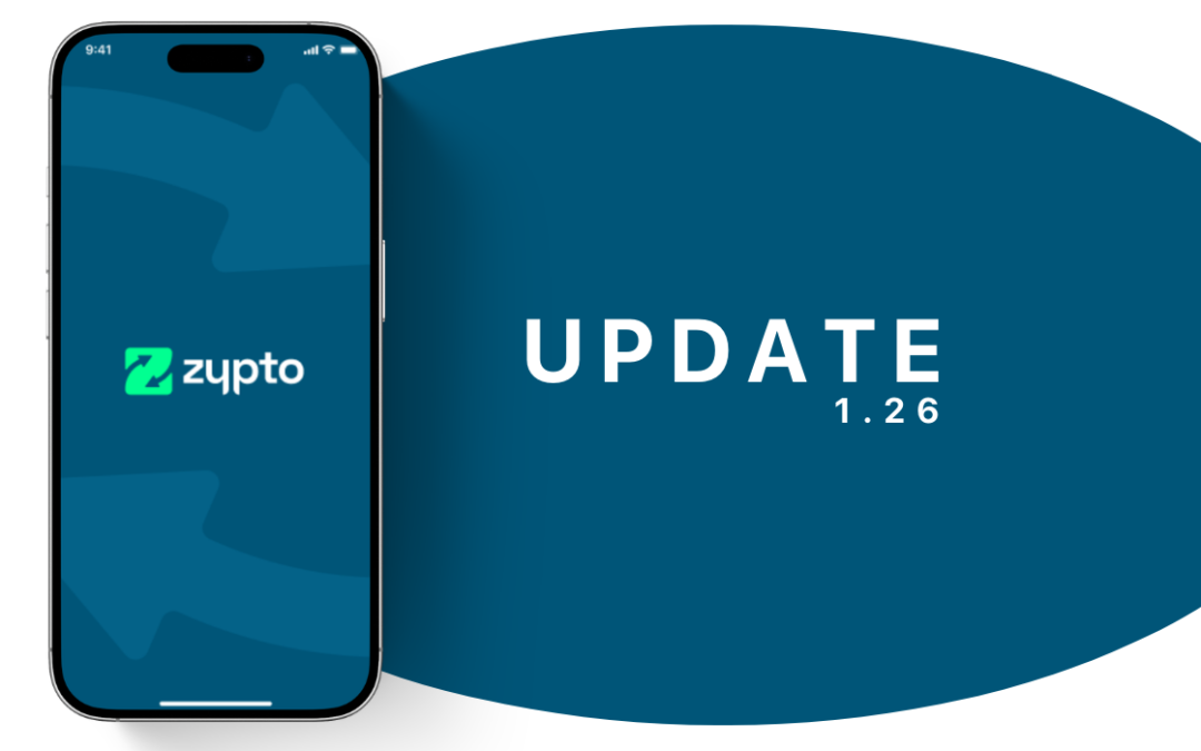 Zypto App v1.26 Is Live – CCIP and KuCoin Pay Integrations Deployed