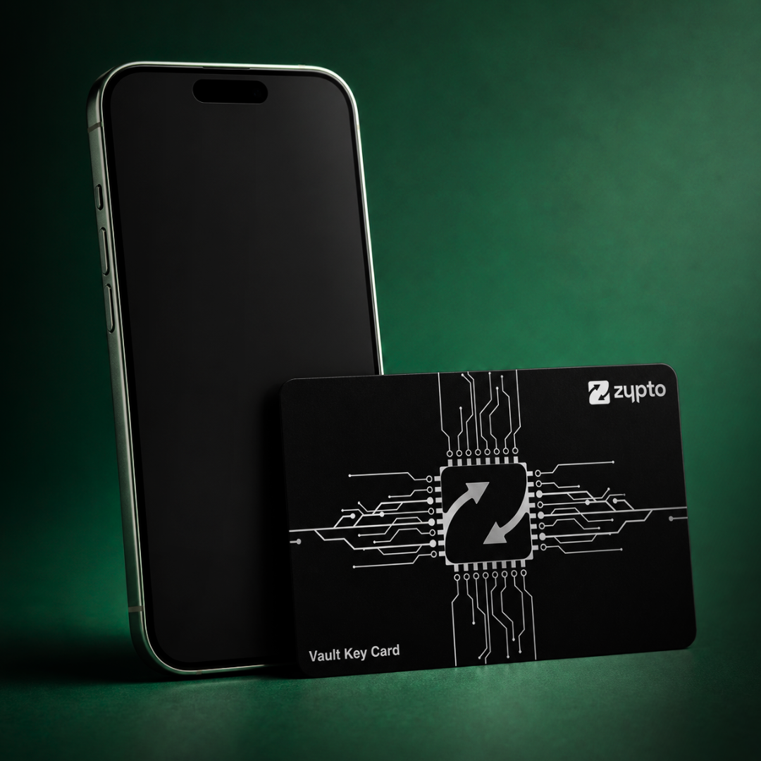 Cold Crypto Wallet: Zypto Vault Key Card (VKC) | Zypto