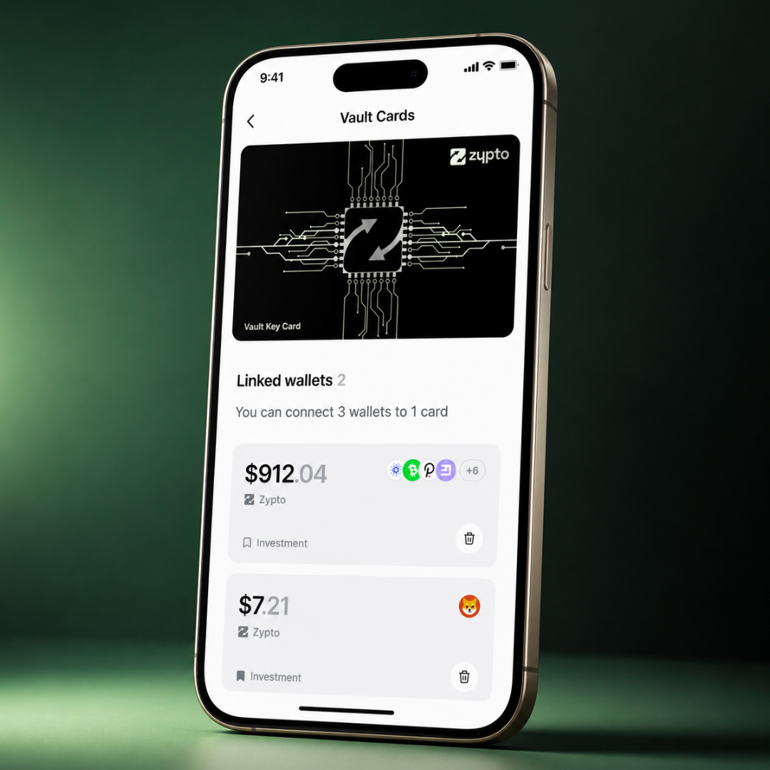 Crypto Hard Wallet - The Zypto Vault Key Card (VKC)