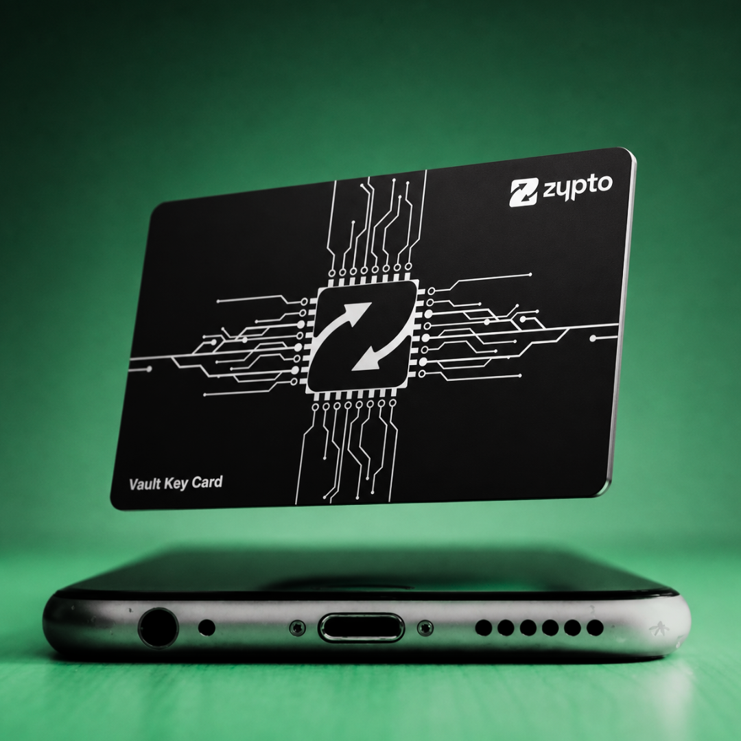 Cold Crypto Wallet: Zypto Vault Key Card (VKC) | Zypto