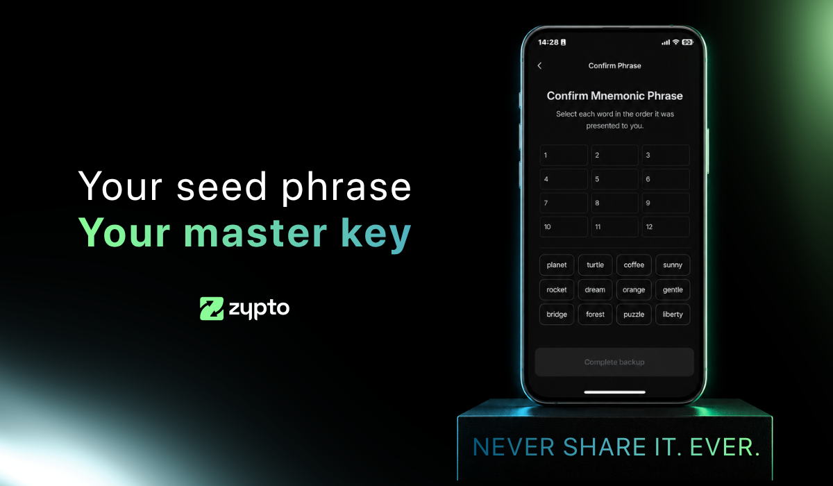 Your Seed Phrase: Your Master Key